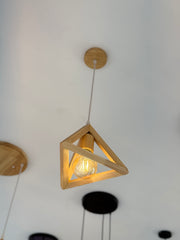 LÁMPARA DECORATIVA MADERA / LD-074-B