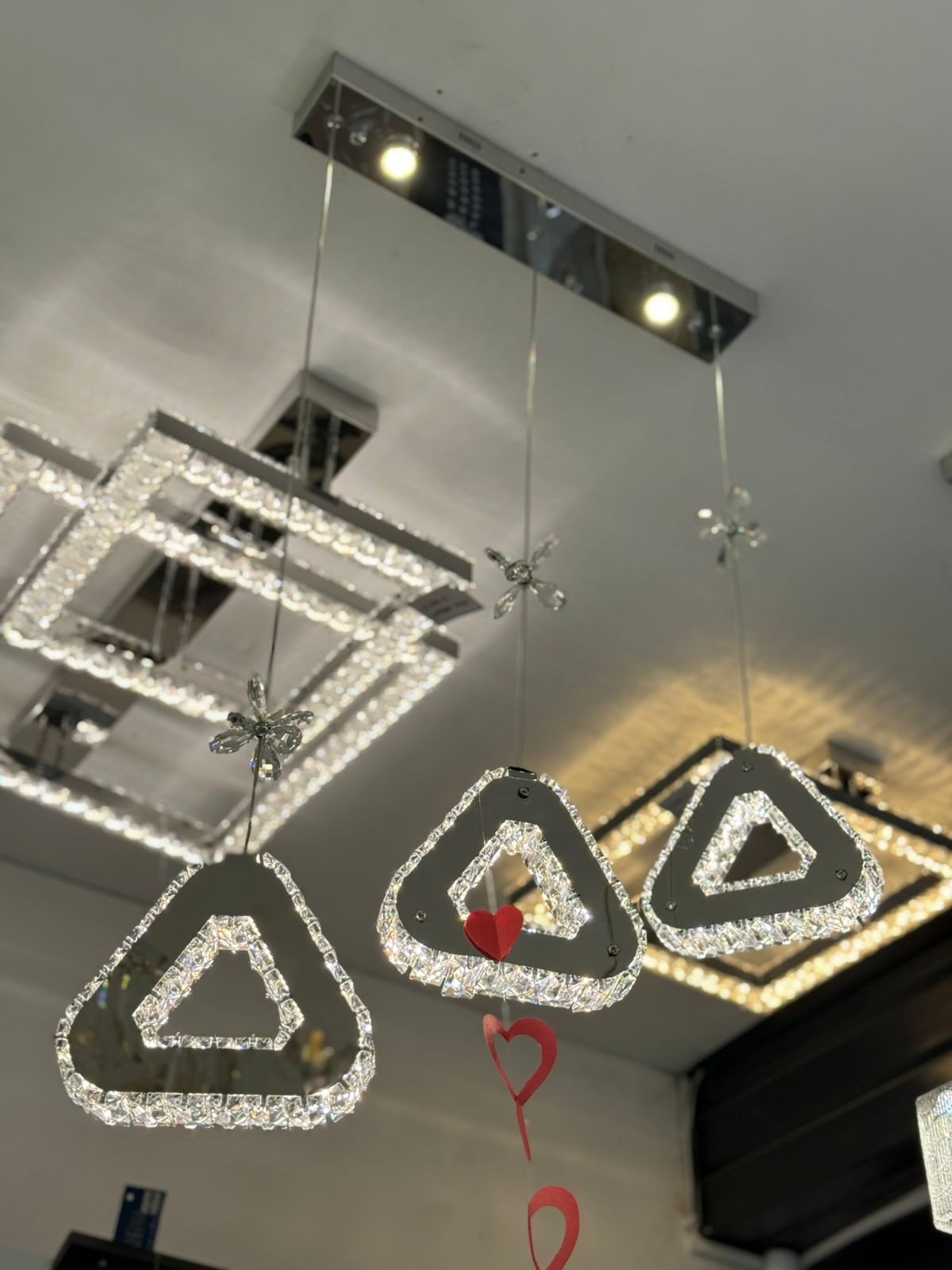 LAMPARA EN CRISTAL / 3 TONOS LD-041 / LD-041-C