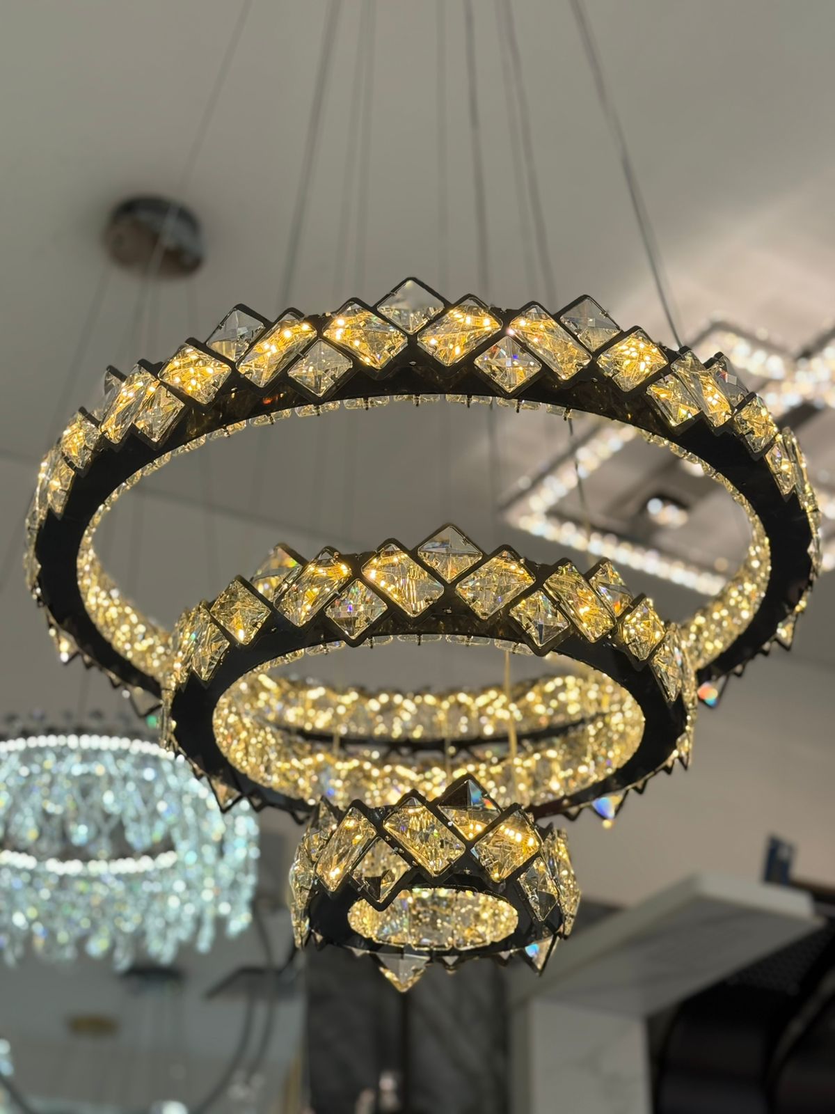 Lampara Led EN CRISTAL / 3 Tonos de luz LD-015 GE