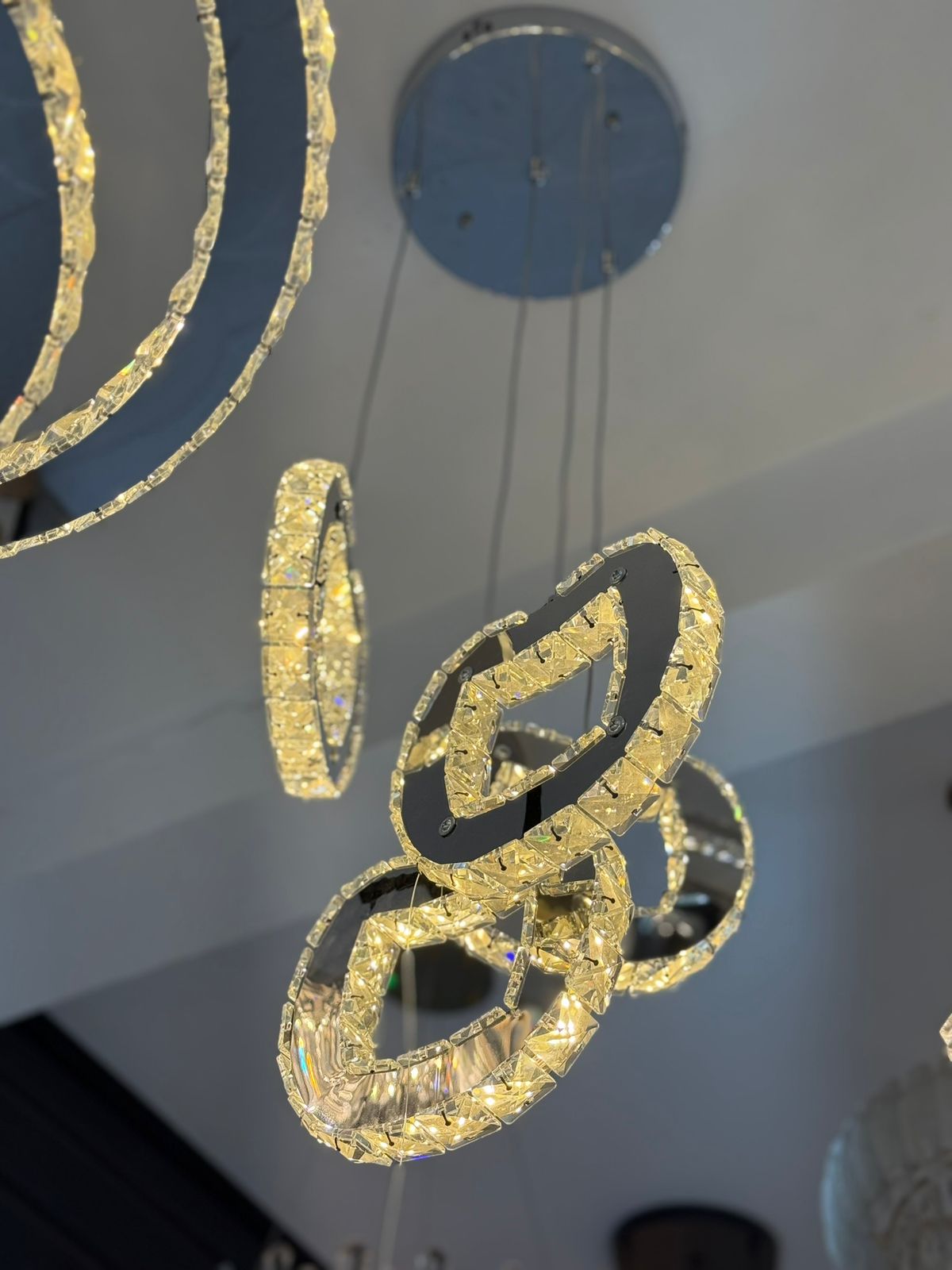 LAMPARA EN CRISTAL / 3 TONOS LD-039