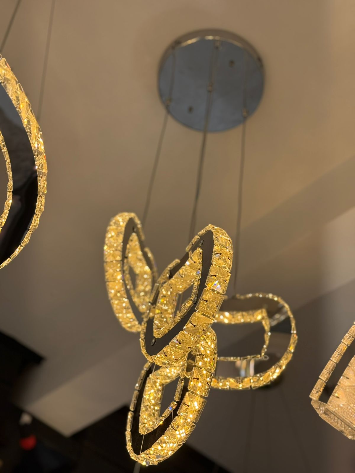 LAMPARA EN CRISTAL / 3 TONOS LD-039