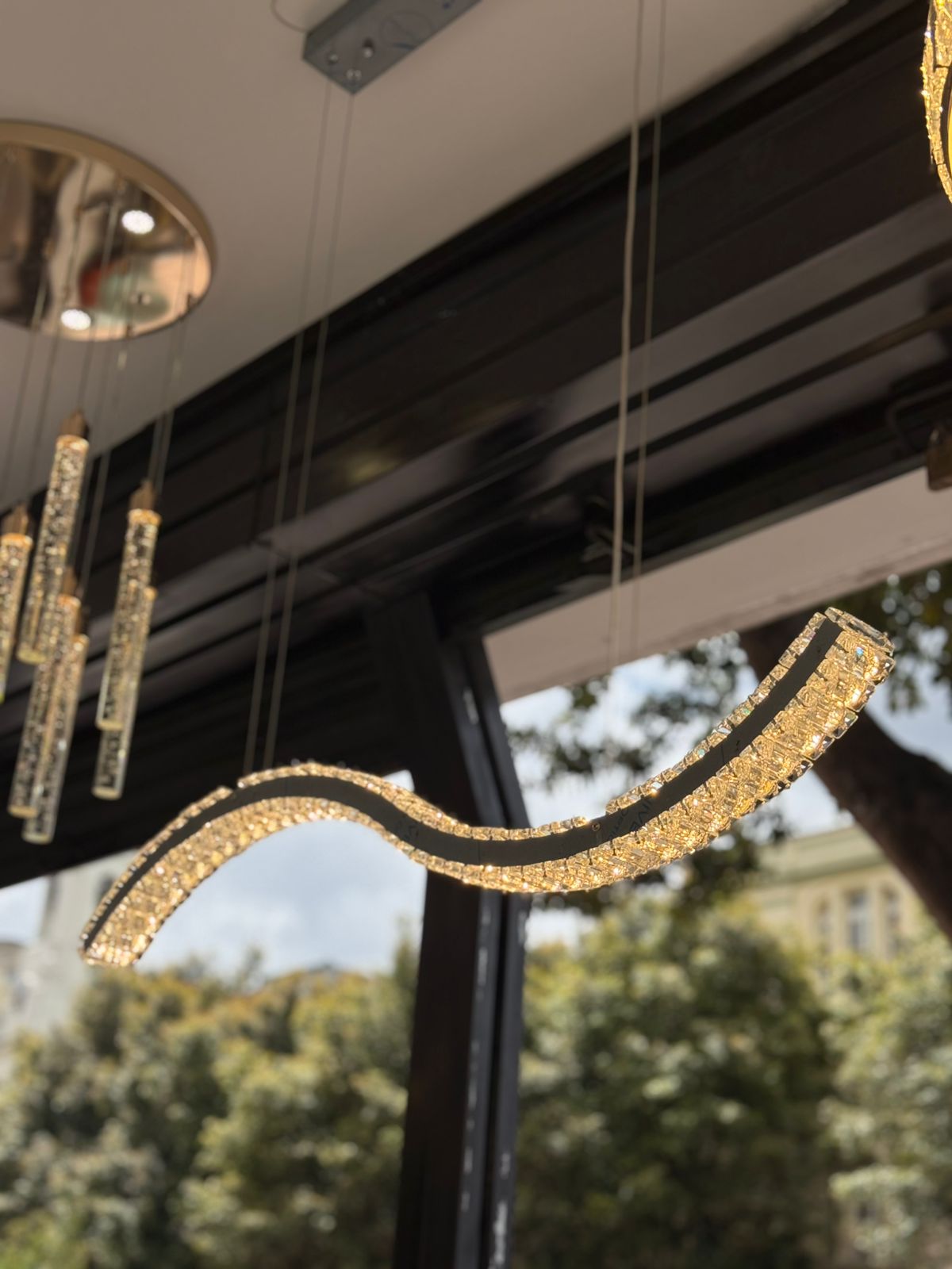 LAMPARA EN CRISTAL / 3 TONOS LD-042A