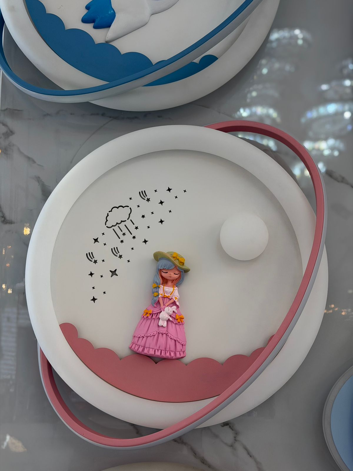 Lámpara Infantil LED Princesa de los Sueños Rosa | Plafón Decorativo para Habitación de Niñas
